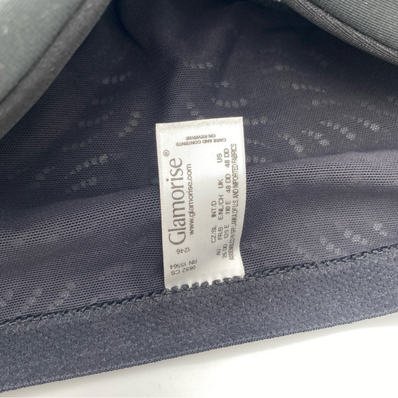 Glamorise Women's Plus Size Front-Close T-Back Wonderwire Underwire #1246 48DD - Picture 6 of 9